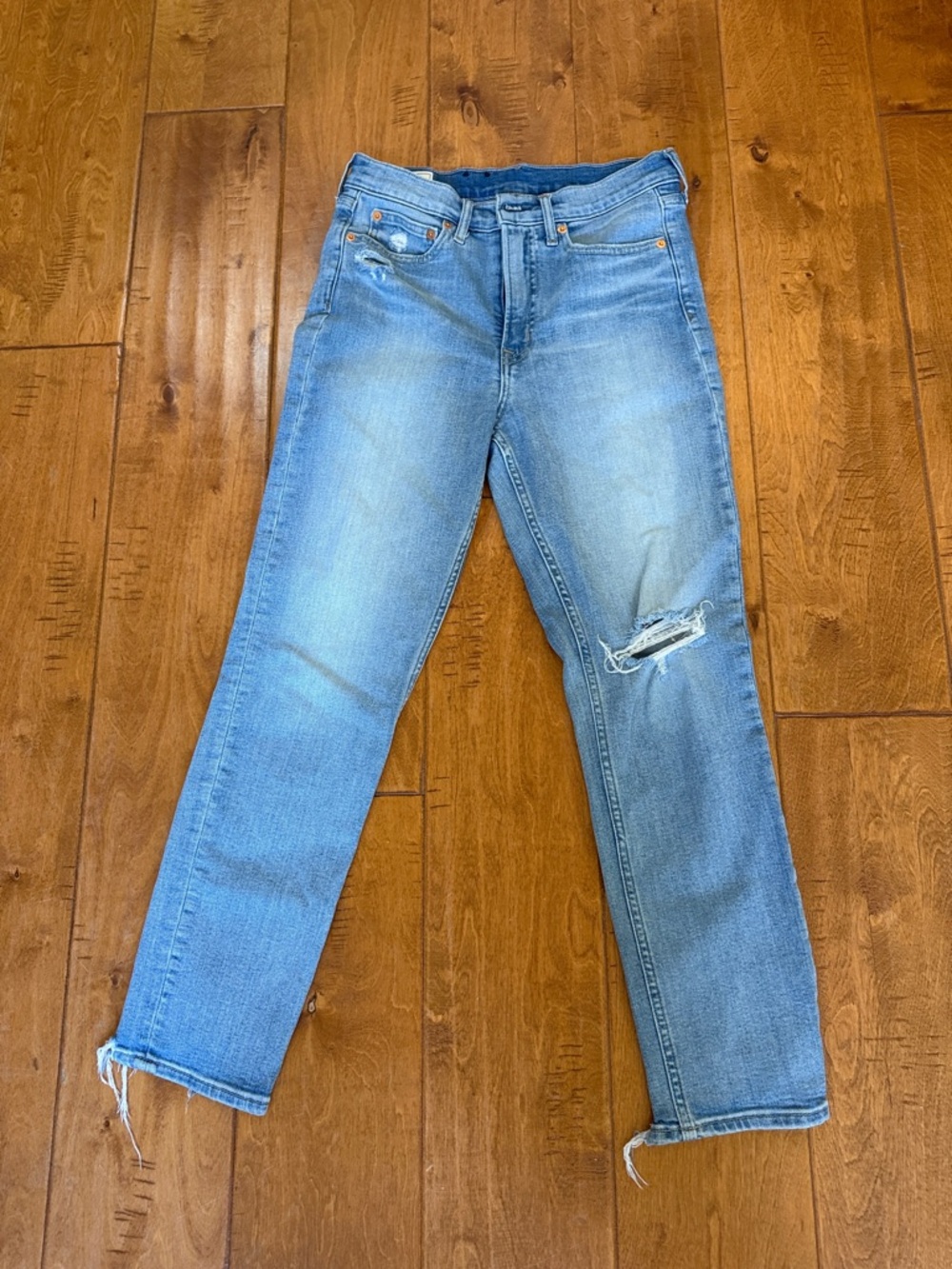 GAP Light Blue high rise cigarette slim Leg Women's Jeans